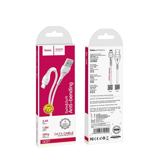 Hoco X37 Cargador iPhone USB - Lightning